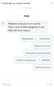 Dazard Casino support